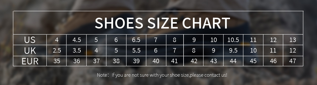 Shoes Size Chart