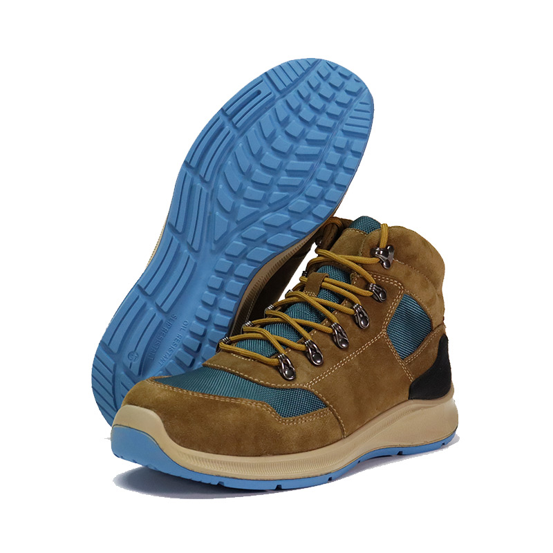 रबर आउटसोल साबर नायलॉन कपडा काम गर्ने जुत्ता