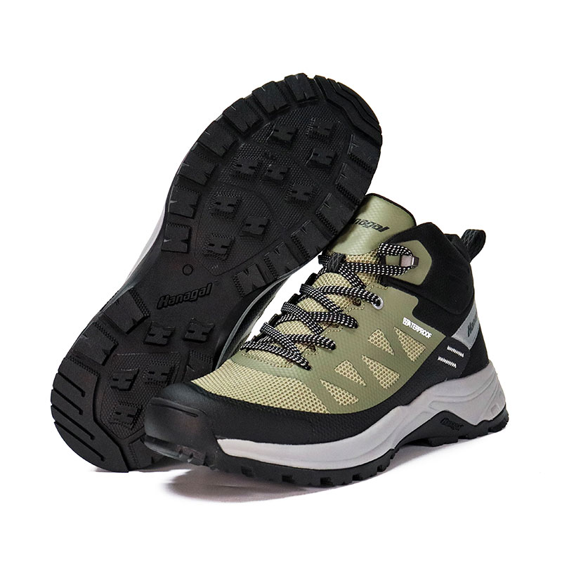 TPU हीट प्रेसिङ फ्लाईकिट अपर ट्रेकिङ जुत्ता